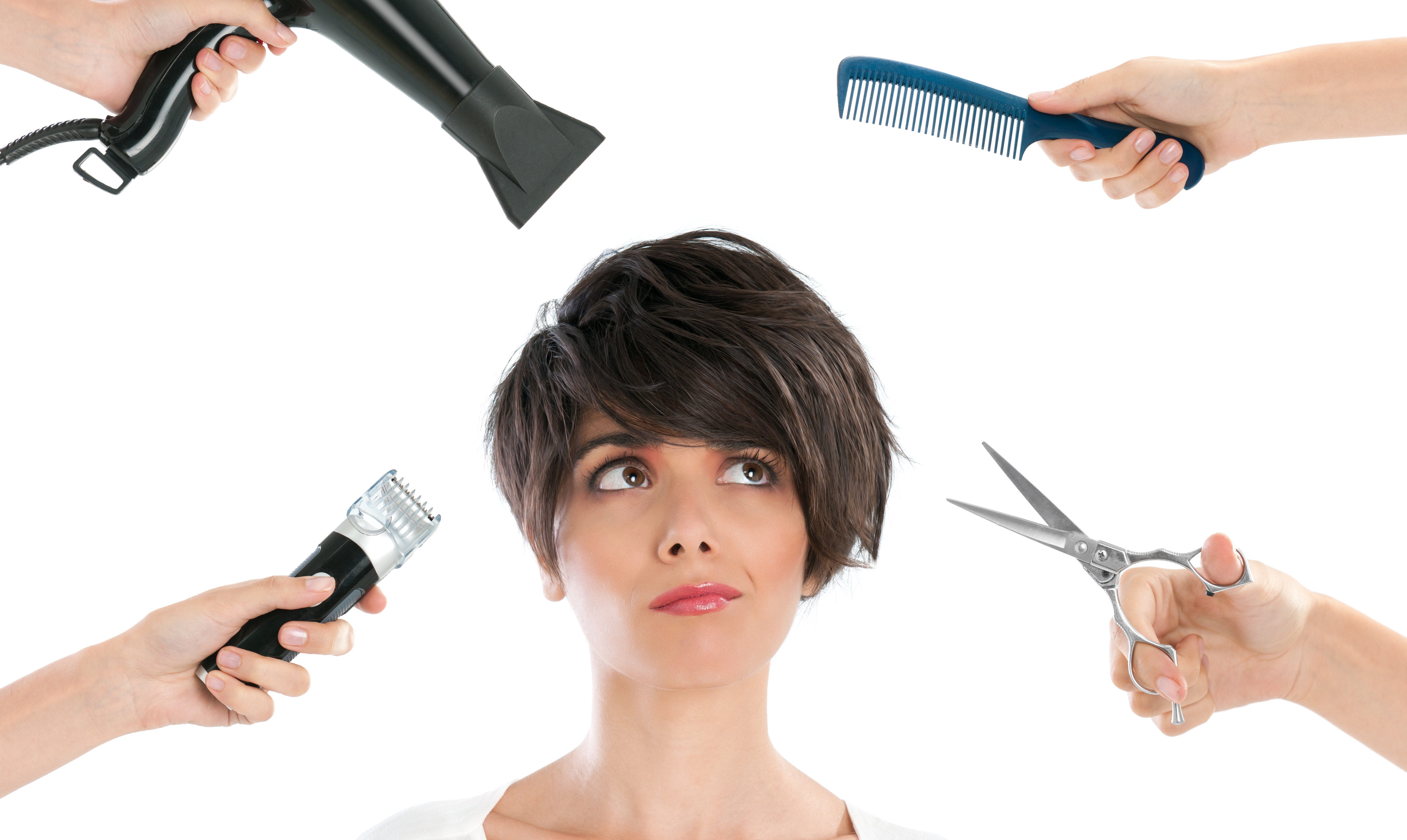 Thái độ khi cắt tóc bóc mẽ sức kiềm chế của bạn
