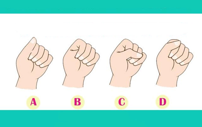Đoán bản lĩnh của bạn dựa vào cách nắm tay
