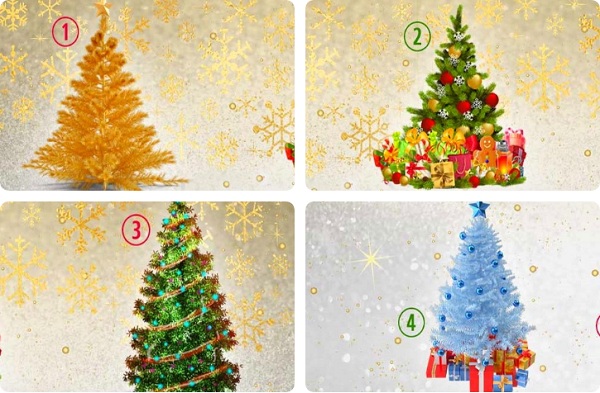 Chọn cây thông Noel mà bạn yêu thích nhất và khám phá bản chất con người thực sự của bạn