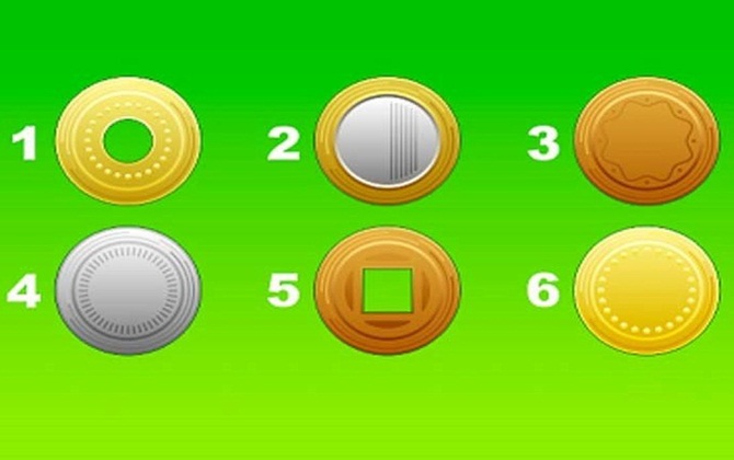 Chọn một đồng xu dưới đây để biết khi nào bạn sẽ giàu có, trở thành đại gia? 