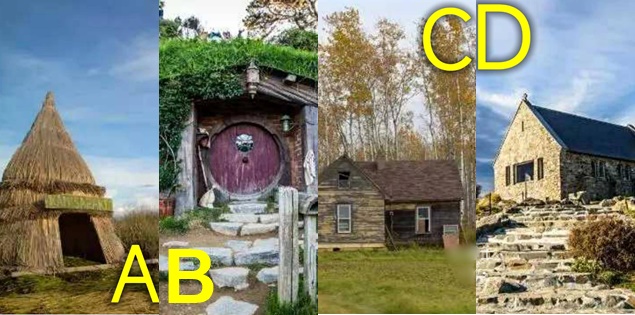 Chọn ngôi nhà sẽ bước vào để biết bạn có bao nhiêu của cải trong cuộc đời