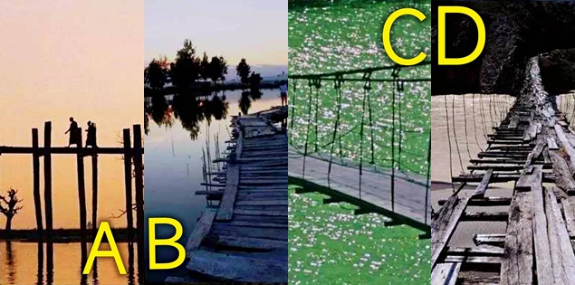 Chọn cây cầu nguy hiểm nhất để biết từ giờ đến cuối năm bạn có gặp may mắn không